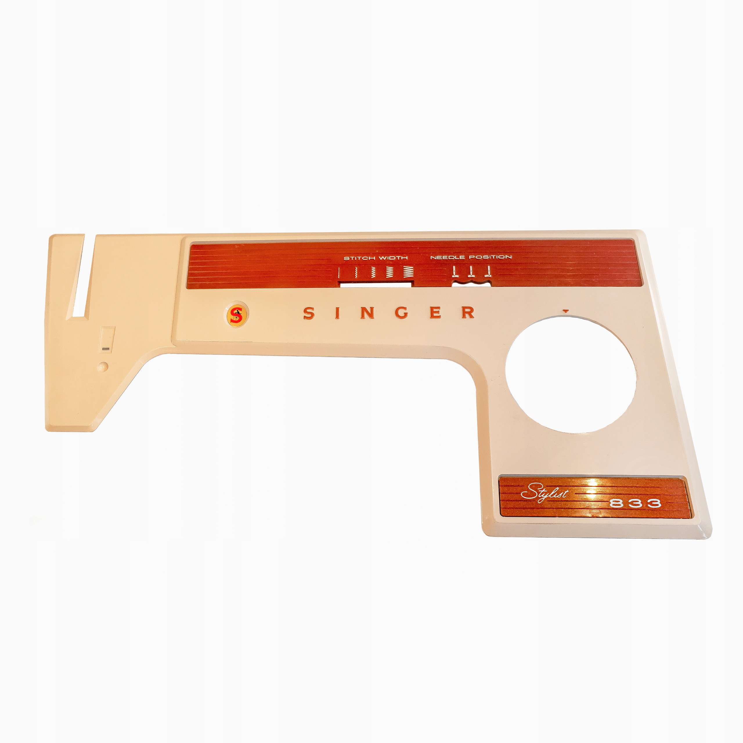 Tabliczka informacyjna maszyn do szycia Singer Kl. 833