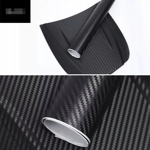 

Folia Samochodowa Okleina Wzór Karbon 3D Czarny