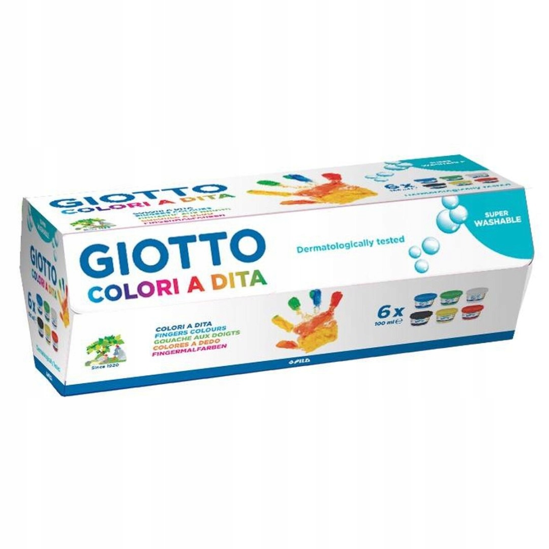 Malování prsty Giotto Vícebarevný 6 dílů 100 ml