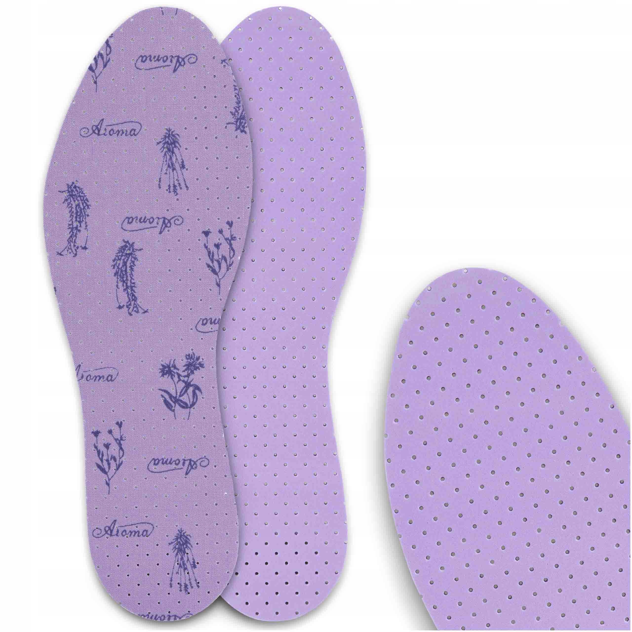 ZAPACHOWE wkładki do butów o zapachu LAWENDY Grubość 3 mm