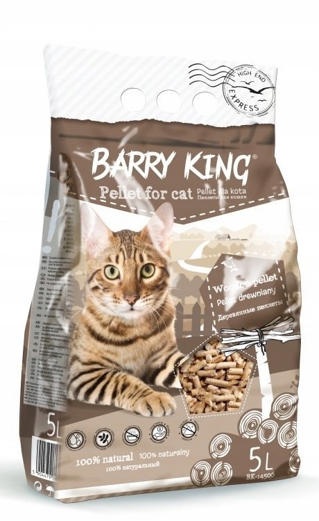 Levně 2X BarryKing dřevěné pelety pro kočky 10L