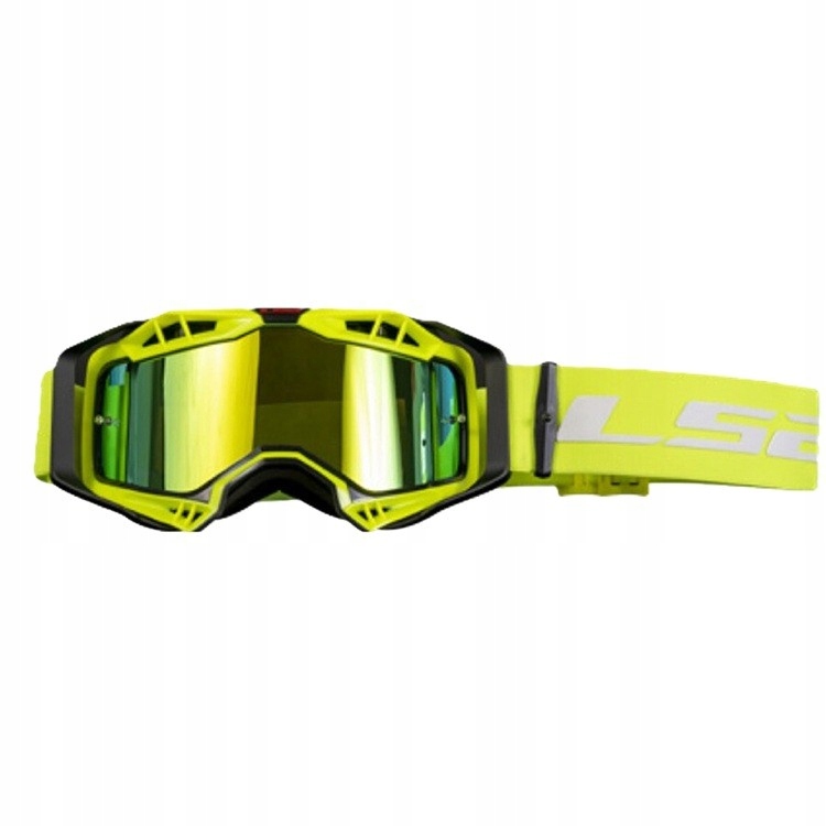 LS2 Aura Pro Yellow žlté okuliare cross enduro pit bike