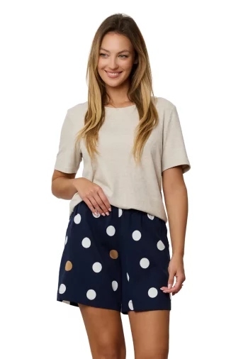 Bavlněné pyžamo s hrášky Oceane XL Mefemi