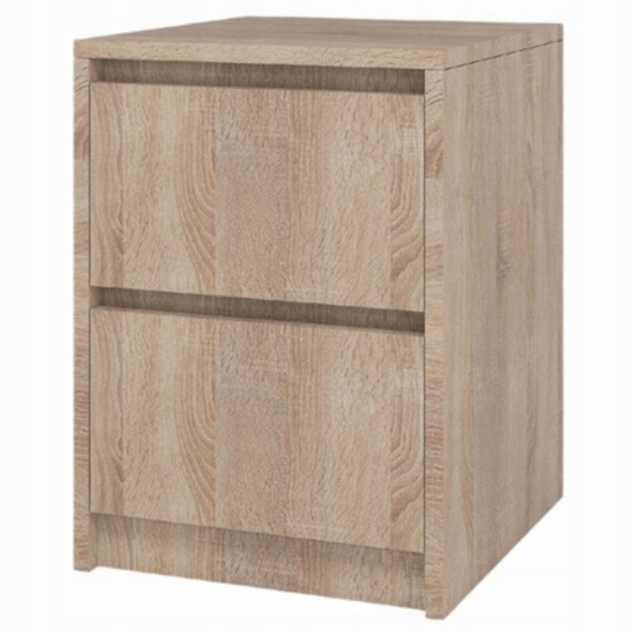 Noční stolek loft 42x52x43 cm 2 zásuvky noční stolek moderní Dub Sonoma