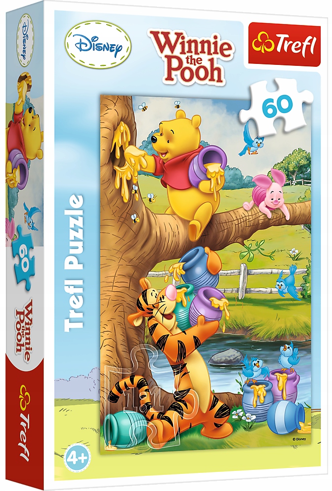 

Puzzle 60 el Kubuś Puchatek Małe Co Nieco Trefl