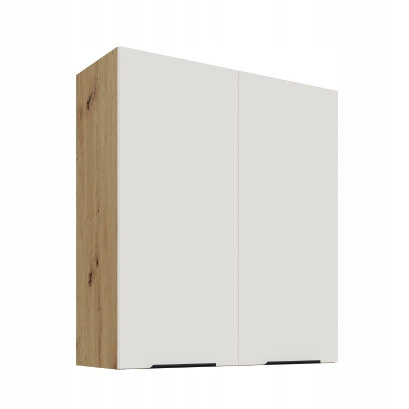 Závěsná kuchyňská skříňka 80x90 Modulo bílá Afm dub artisan 2 dveře