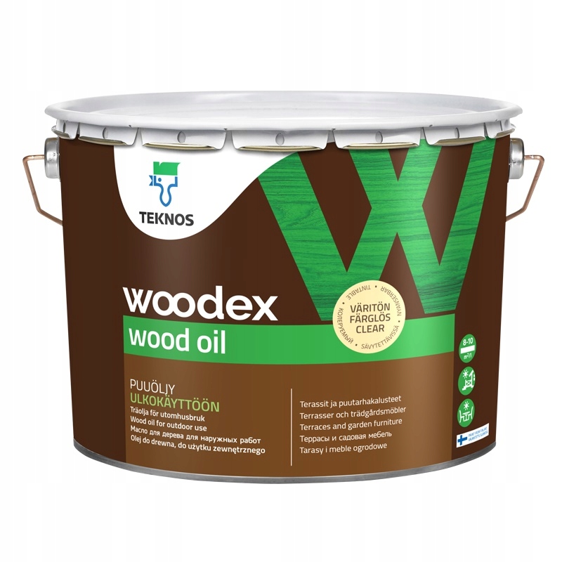 Woodex Wood Oil Olej tarasy 2,7L Bezbarwny Teknos