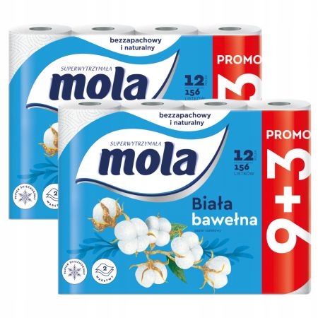 

Papier toaletowy Classic White Zestaw 2 x 12 szt.