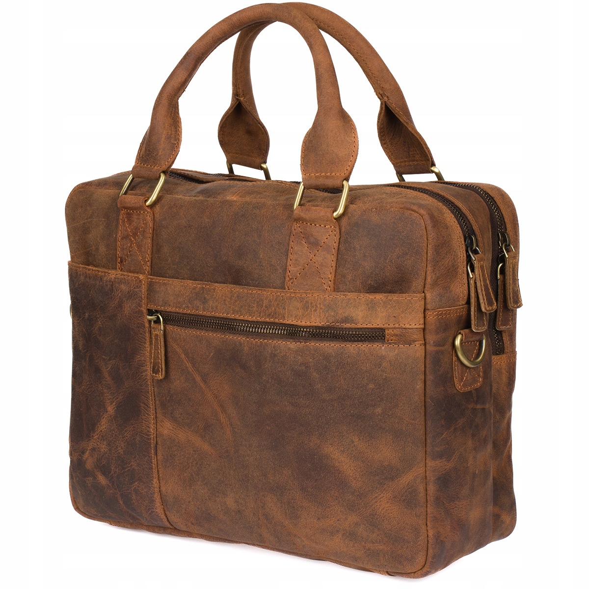 Pánská kožená velká A4 cestovní taška na notebook 15'4 XL Beltimore