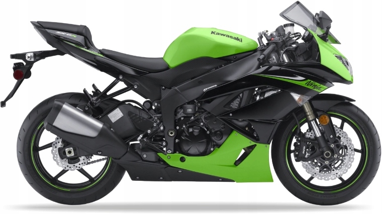 Samolepky Na Motocykl Juula Pro Kawasaki Zx 6R 2010 Zelené 777
