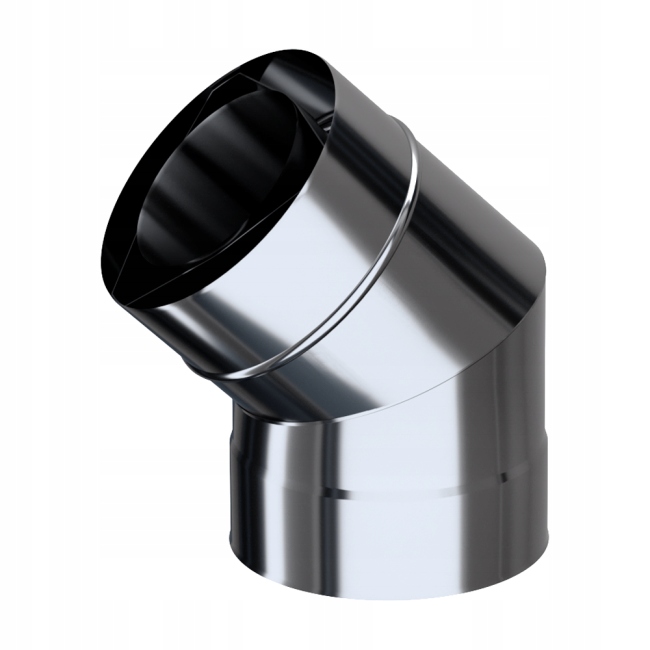 Koleno fi 200 45 stupňov pre dvojstenné komíny