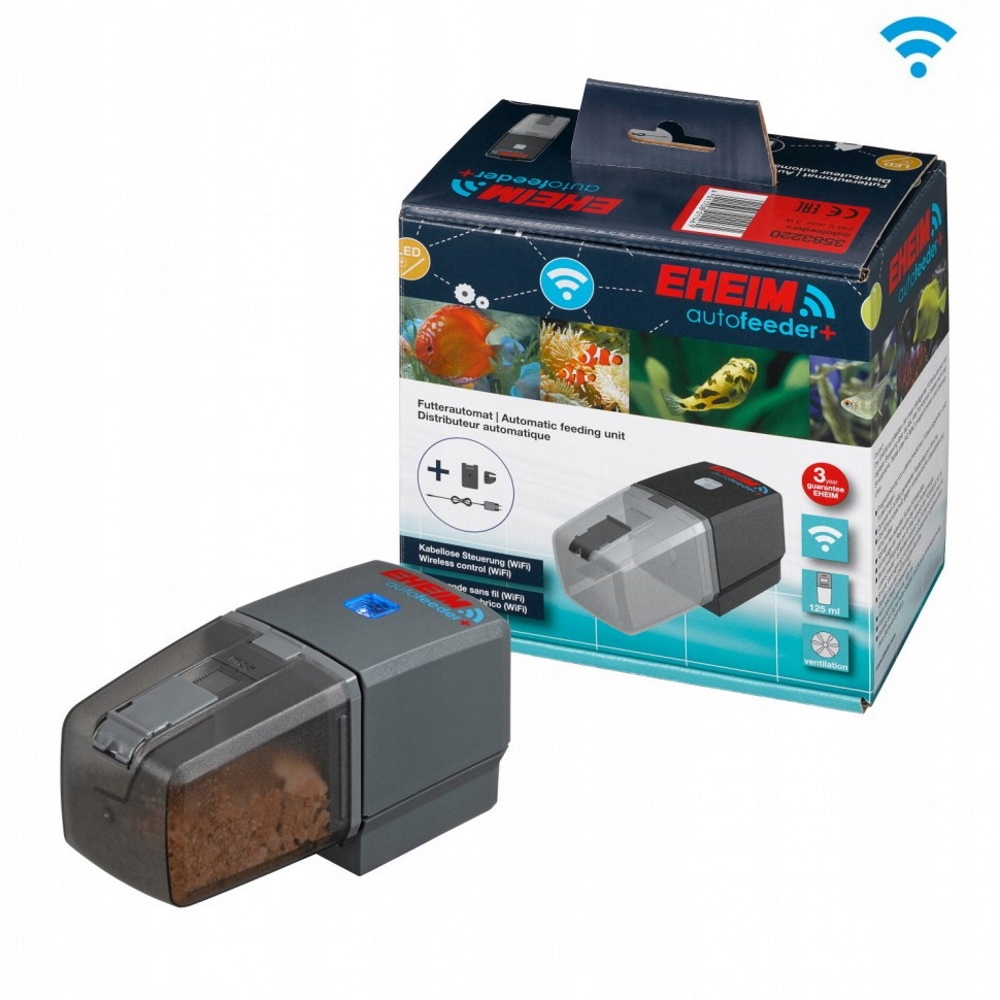 Levně Automatický Krmítko Dávkovač Krmiva Autofeeder Wifi Pro Ryby Smartphone