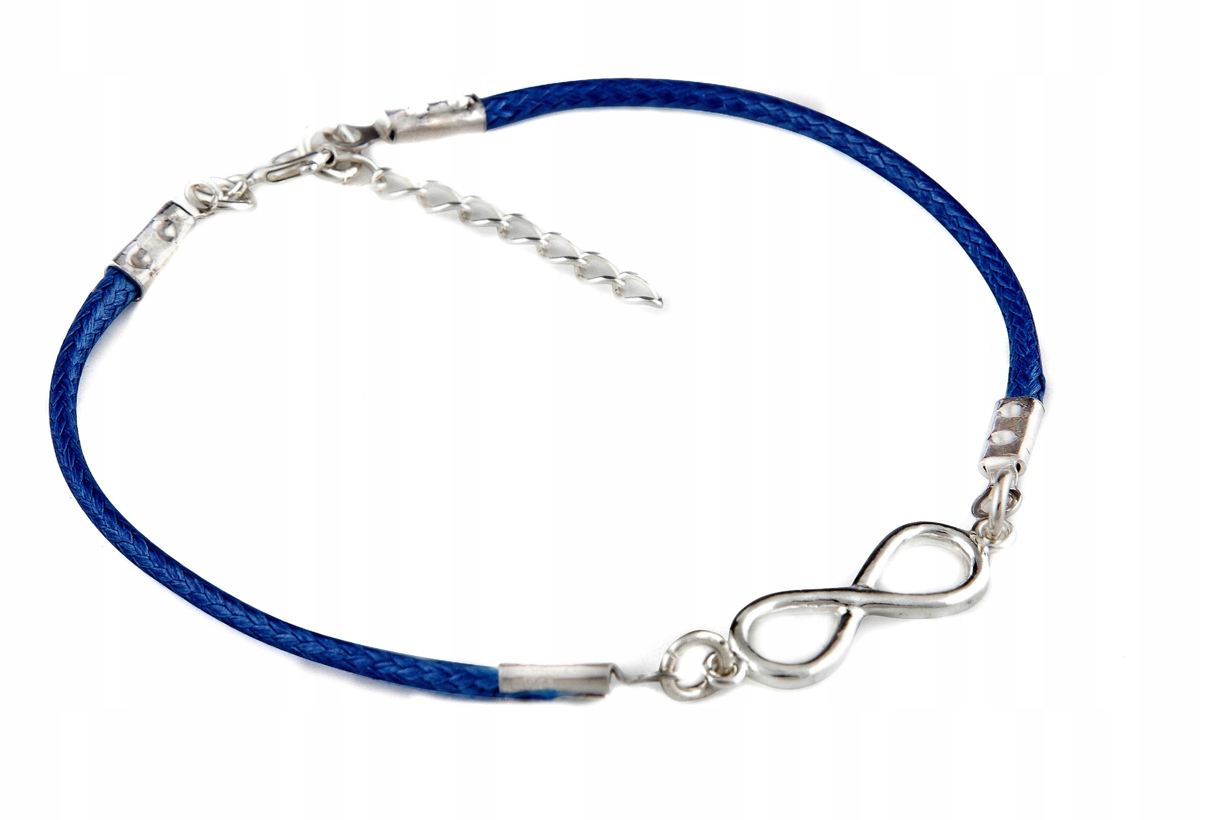 

Srebrna bransoletka sznurkowa Znak Nieskończoności