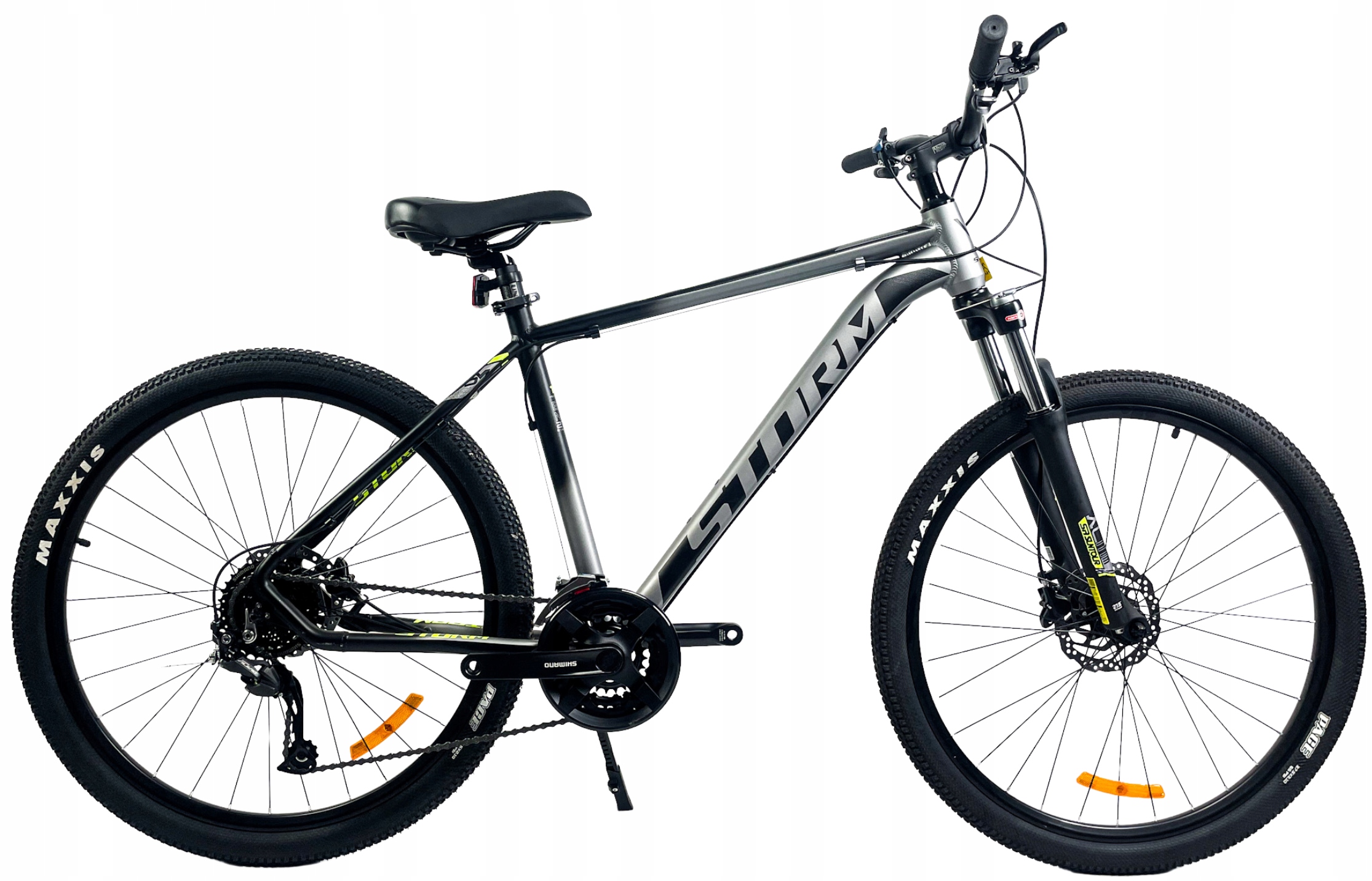 Rower Górski Mtb Storm Shark 5.0 rama 19 27,5 srebrny