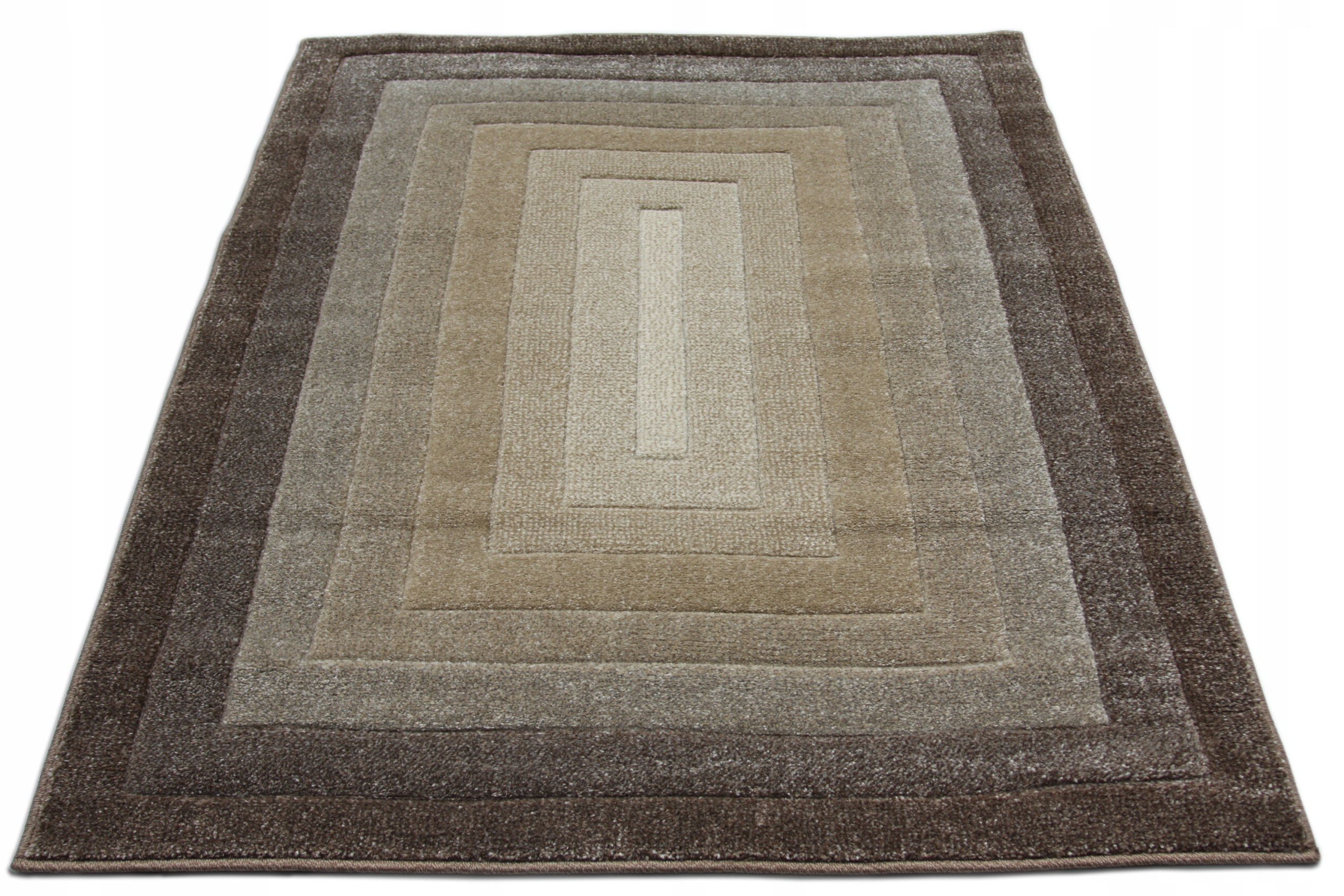 

Dywan 60x100 brązowy gruby mocny milutki Modny