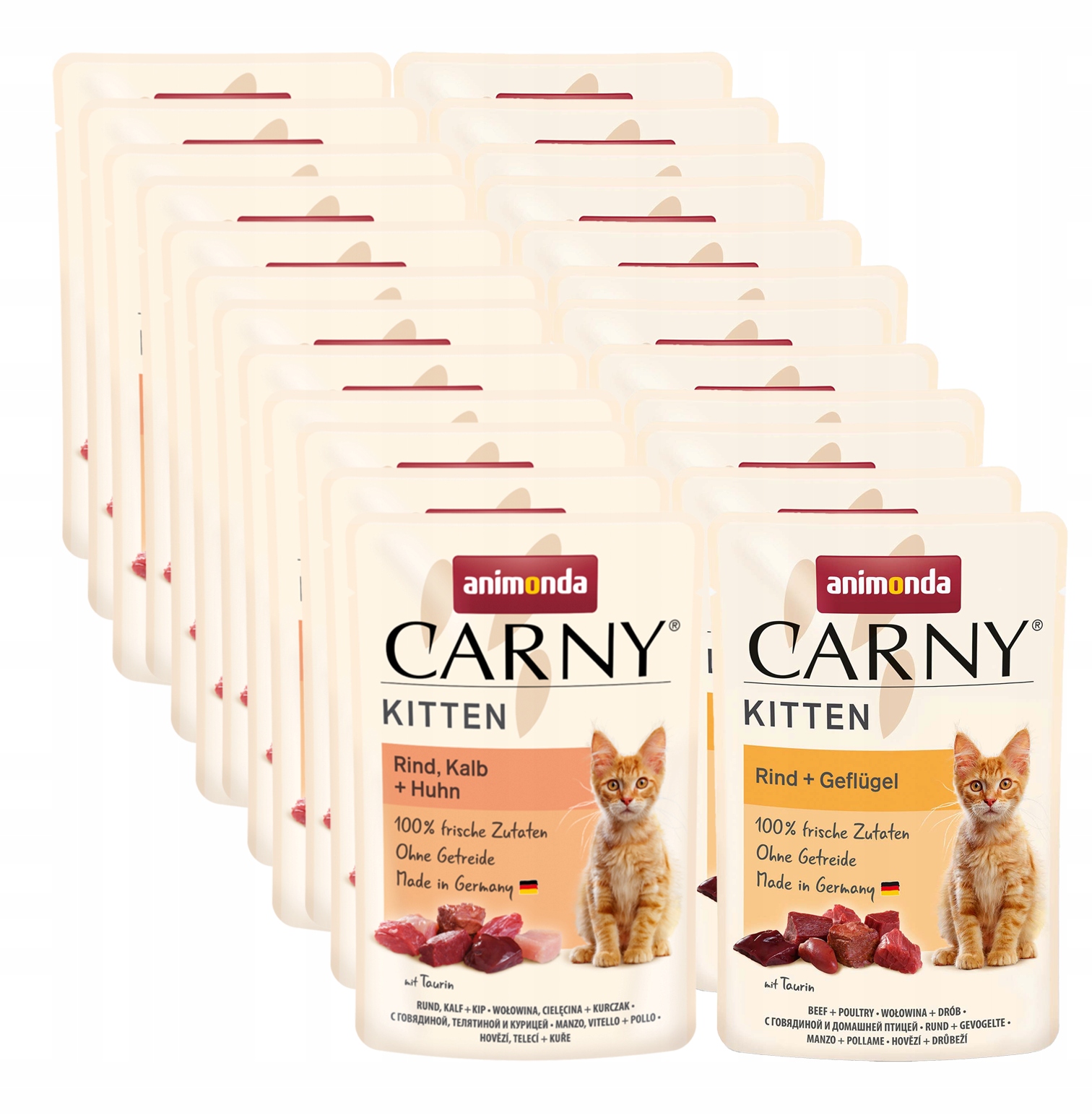 Levně Animonda Kočka Carny Kitten MIX kapsička Set 85g x24