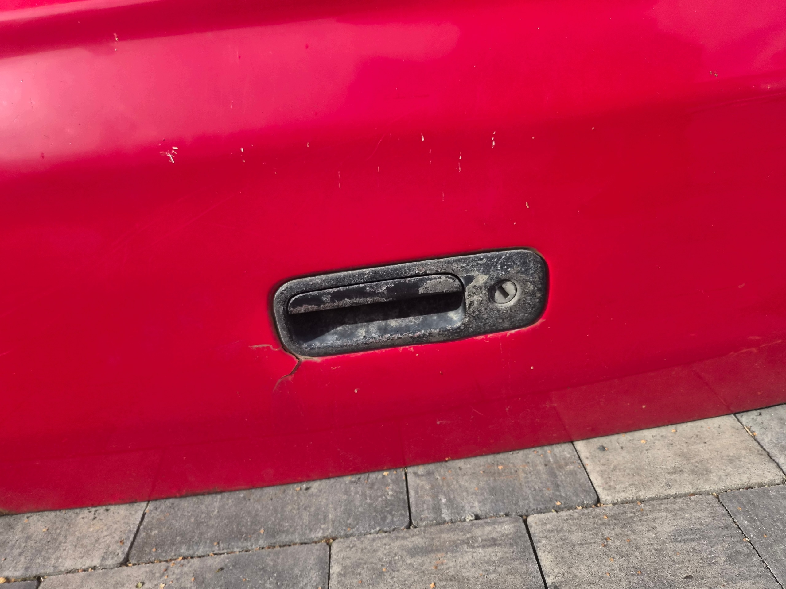 trunk door cover boot VW T5 T5 lift rear part red