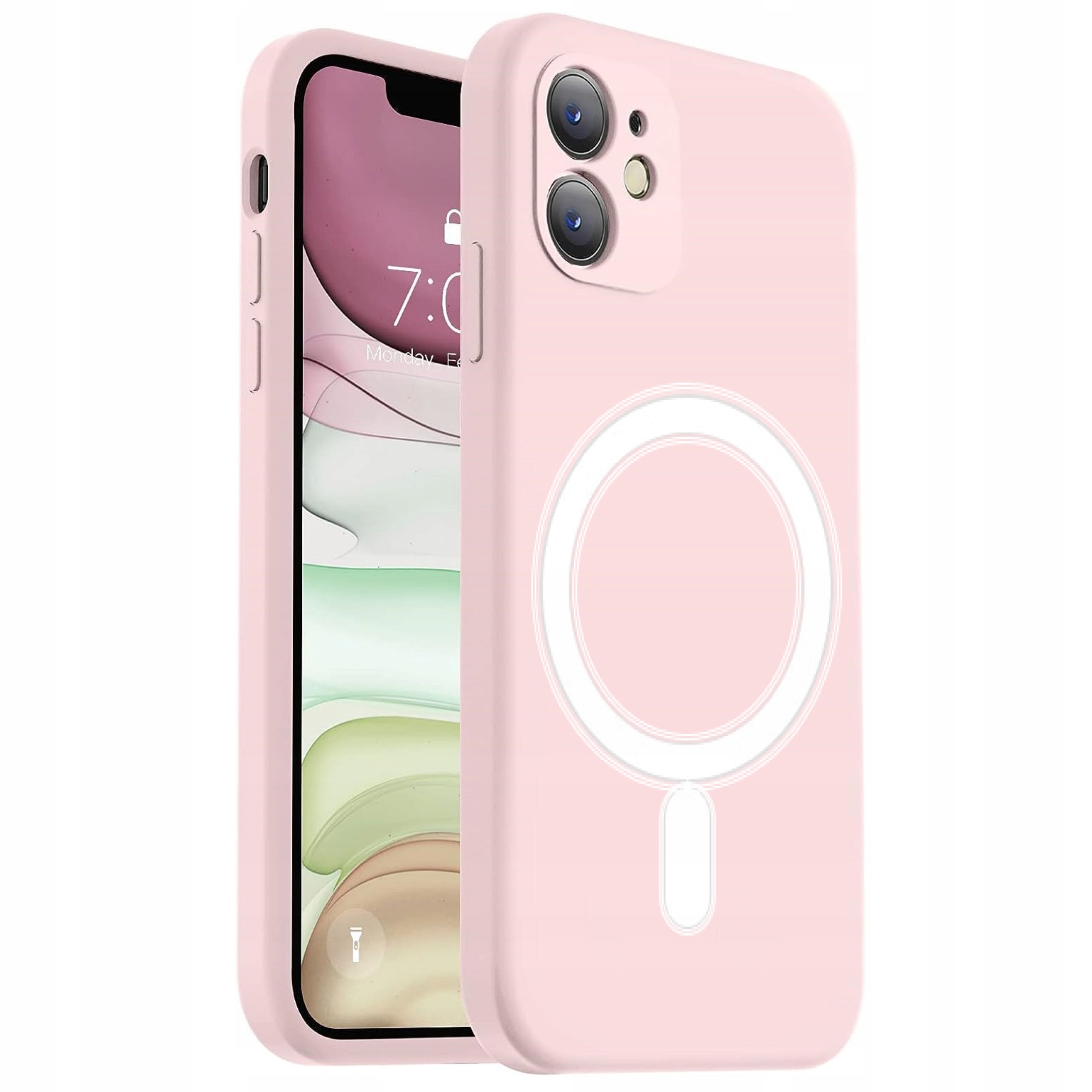 SILIKONOWE ETUI MAGSAFE Z OCHRONĄ APARATU DO IPHONE 11 KOLORY + SZKŁO Kod producenta Bowi etui case obudowa 320290410141