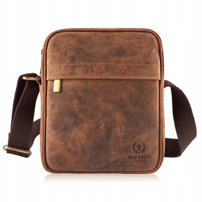 Pánská taška přes rameno Paolo Peruzzi kožená brašna vintage