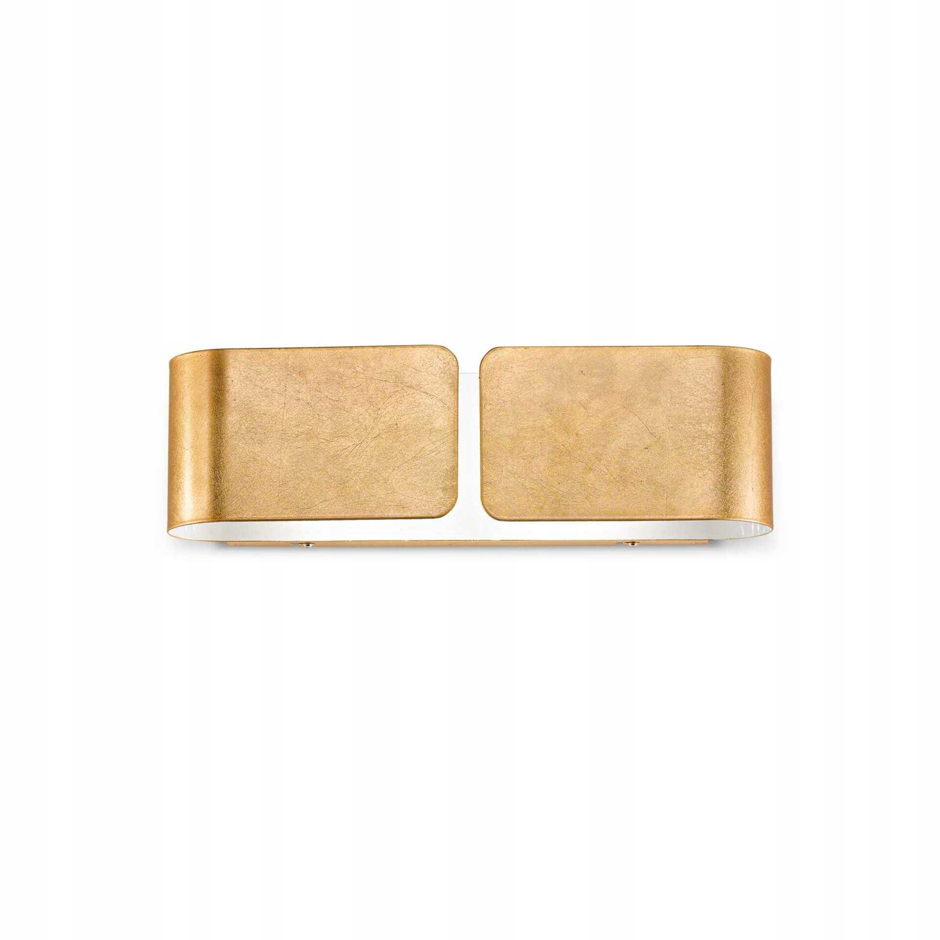 Nástenné svietidlo Ideal Lux Clip AP2 Small Oro zlatá kov E27