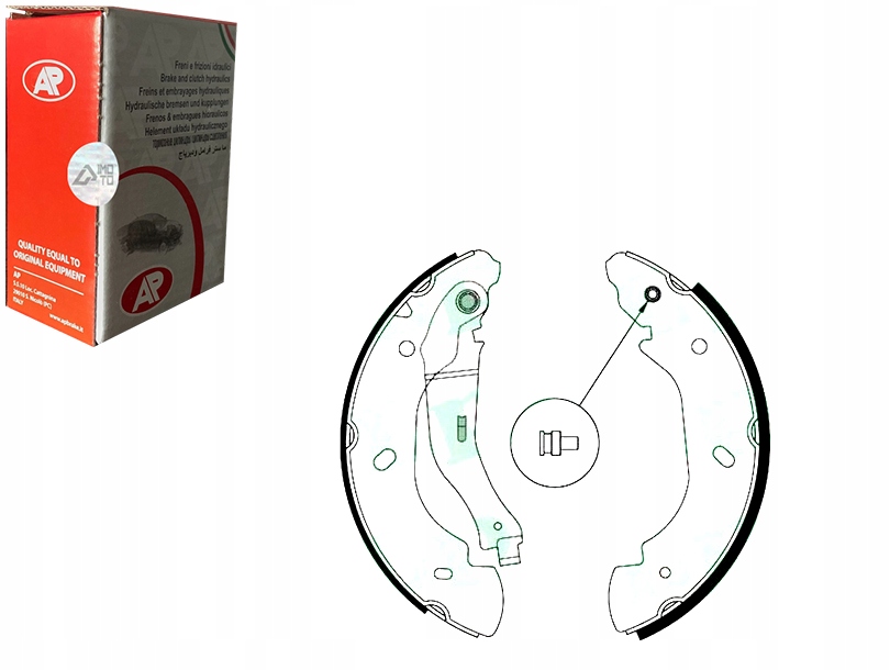 08580 - ТОРМОЗНЫЕ КОЛОДКИ AP FORD TRANSIT VAN BUS
