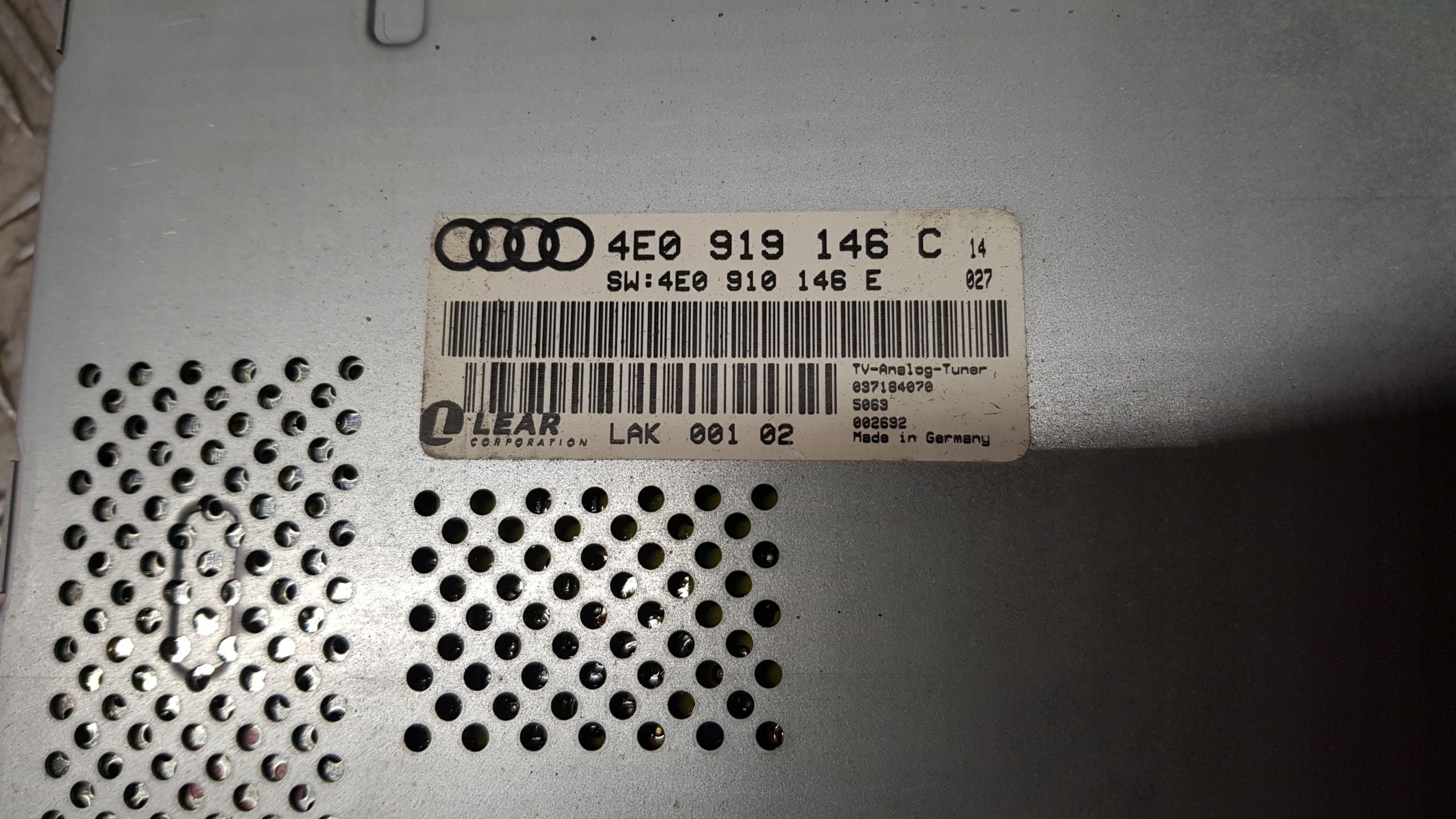 AUDI A8 D3 a6 c6 q7 TUNER modulo TV 4F0919142A 4e0919146c