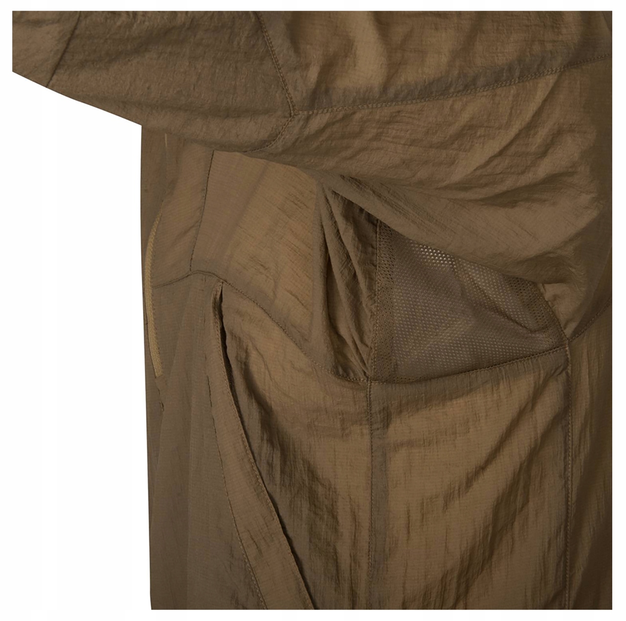 Kurtka Męska Wiatrówka z Kapturem WINDRUNNER HELIKON Składana Woodland XL Materiał dominujący nylon