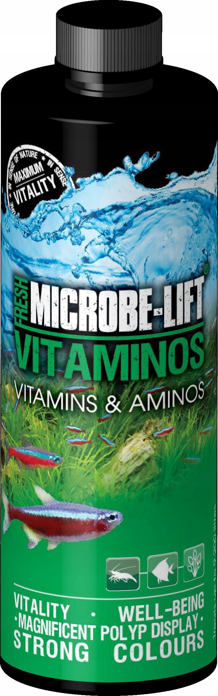 Microbe Lift Vitamíny A Aminokyseliny Pro Sladkovodní Ryby 236 ML