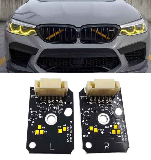 Moduly Csl Žluté Drl Bmw 5 Series G30 G38 2018-2020 Komplet Pravá Levá