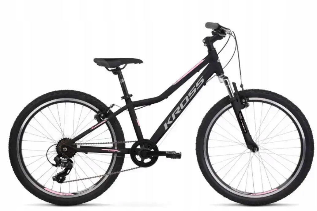 Rower Kross Lea Jr 1.0 D 24 S 12" Cza/sza/róż P