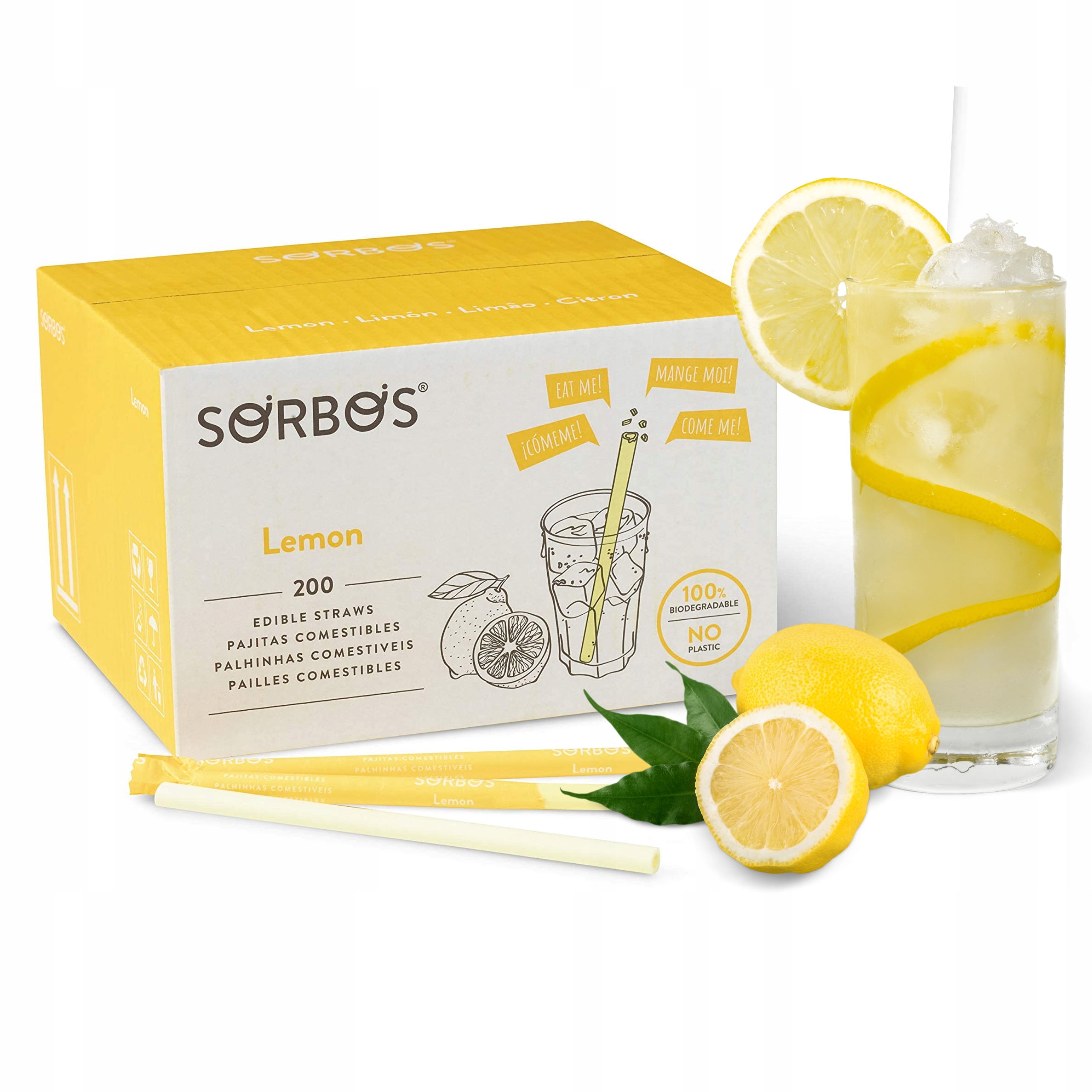 Cytrynowa Słomka JADALNA SORBOS