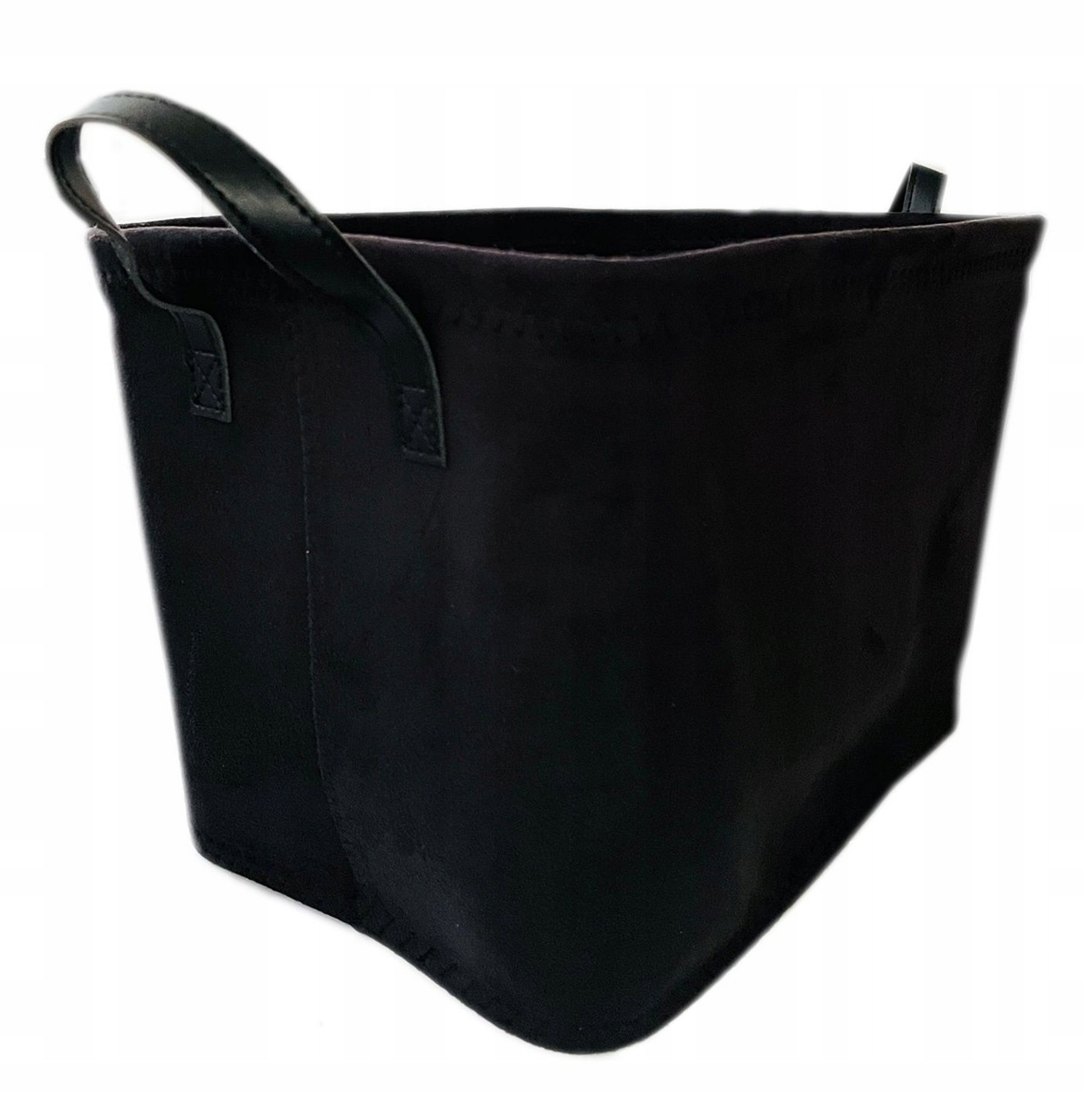

Koszyk Welur Kosz Aksamit Organizer XL Czarny