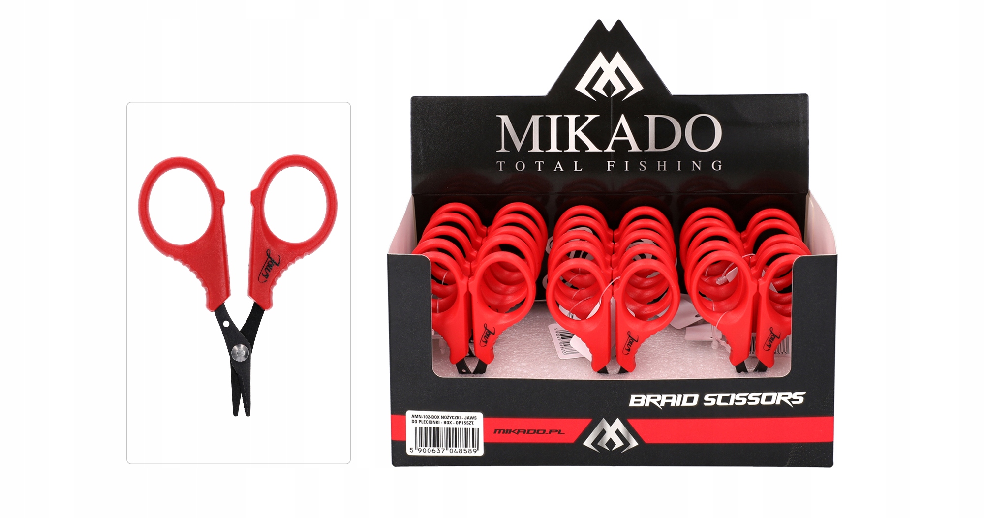 NOŻYCZKI DO PLECIONKI-ŻYŁKI JAWS MIKADO