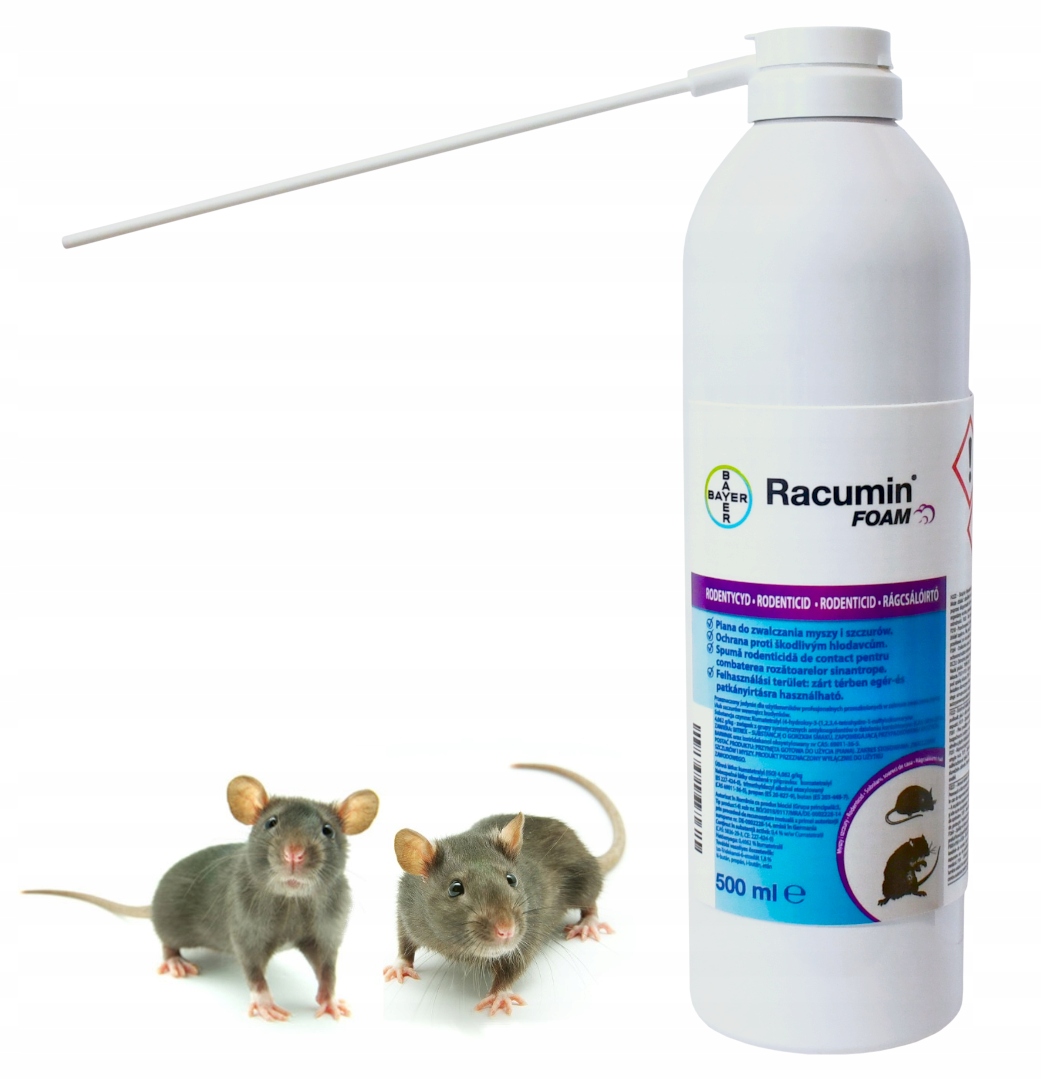Mocna Trutka Trucizna Na Myszy Szczury Gryzonie Środek Pianka Racumin Foam