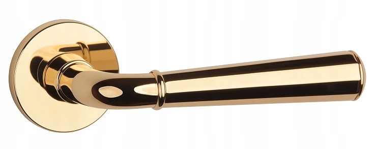 Kľučka Marigold Slim okrúhla zlatá rozeta Aprile