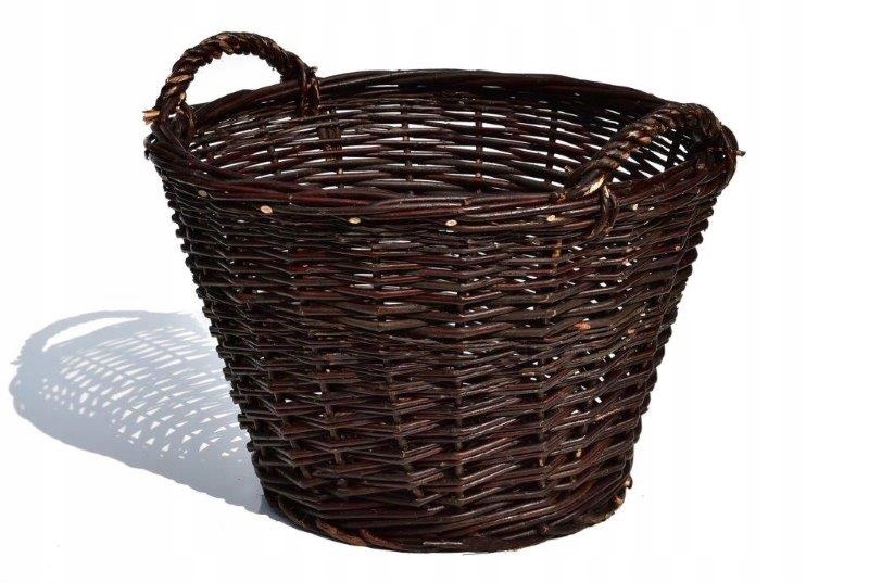 

Kosz Wiklinowy na drewno liście kwiaty wiklina60cm