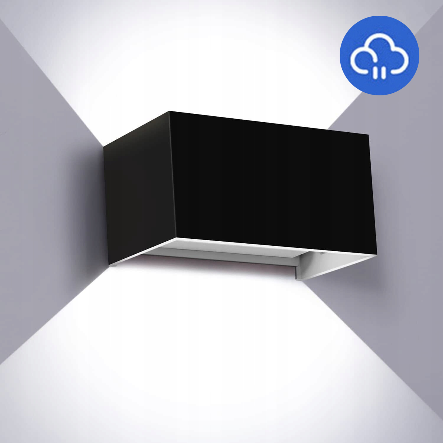 Lampa elewacyjna ścienna Led Kinkiet IP65 zewnętrzny ogrodowy Góra Dół 24W