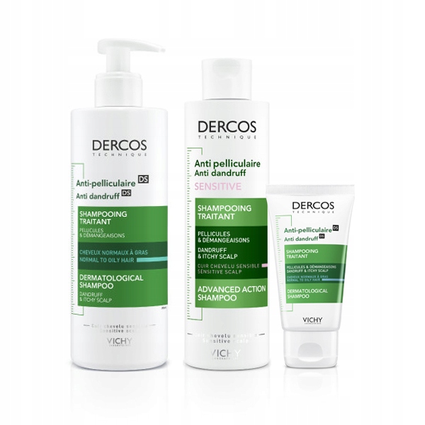 

Vichy Dercos Szampon 390ml 200ml Łupież Zestaw
