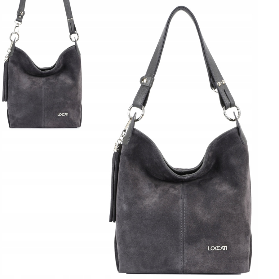 

Torebka zamszowa Loccati Markowe włoskie torebki