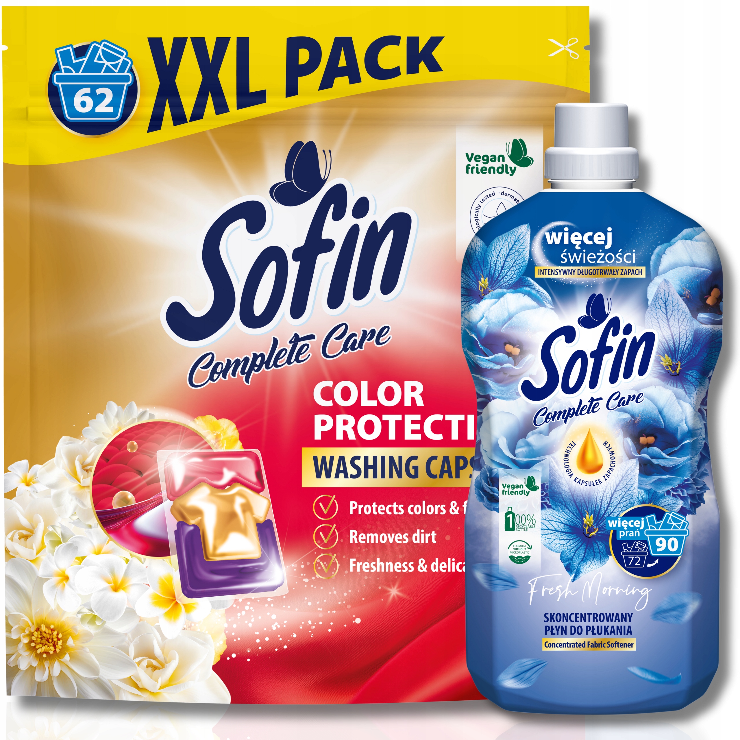 Levně Sofin Color prací Kapsle 62 Tekutá aviváž 1,8 l 90 praní