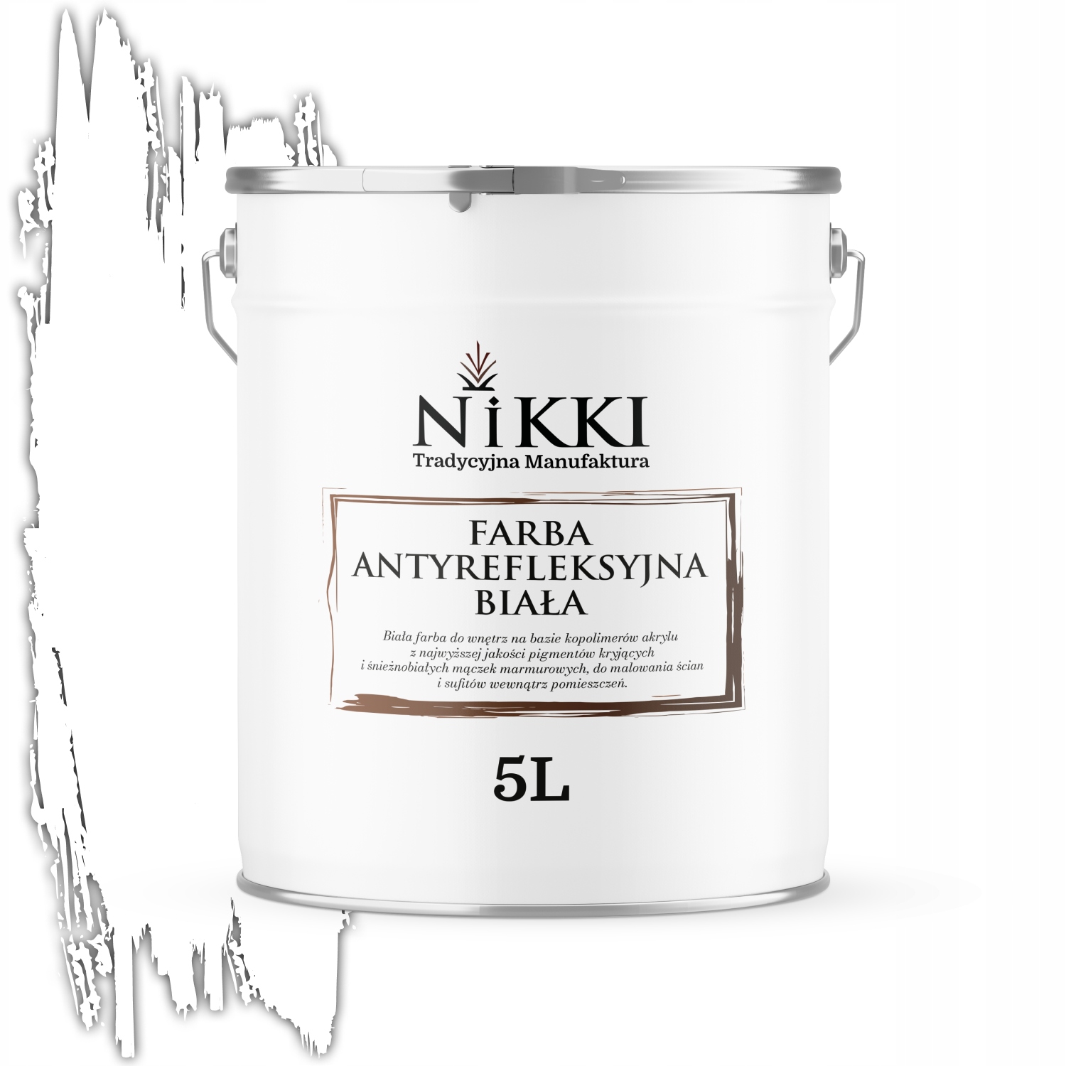 Barva Bílá Sněhově Bílá Barva Bezchybná Na Stěny Stropu 5 L