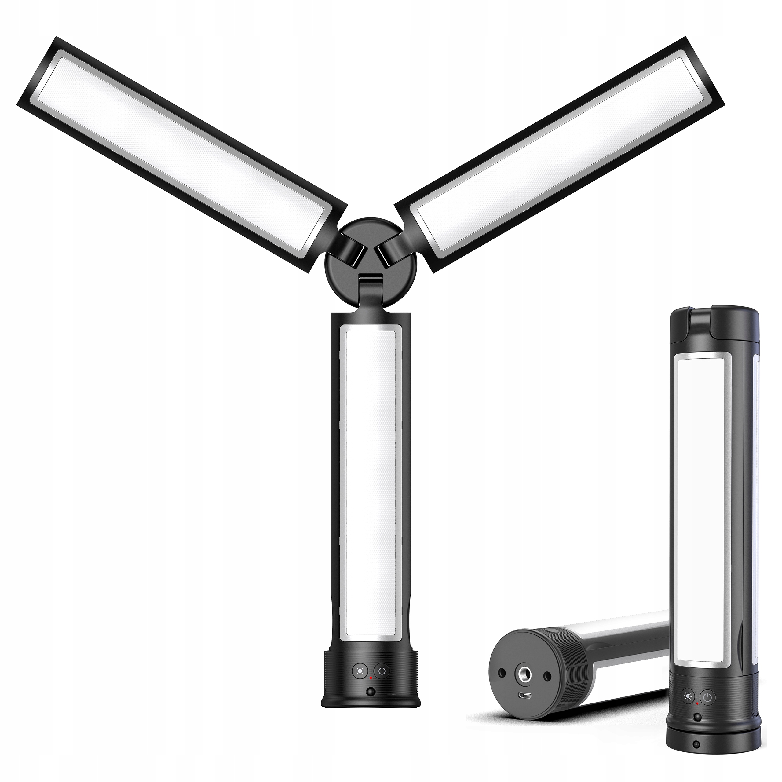 Led lampa AB502 8W 3 světelné panely uchycení 1/4 dálkové ovládání Ir