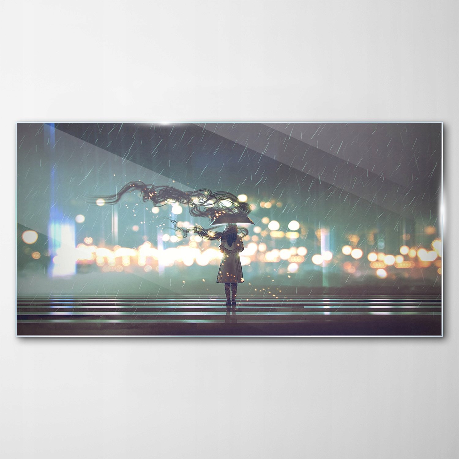 

Hartowany Obraz Szklany Kobieta Parasol 120x60