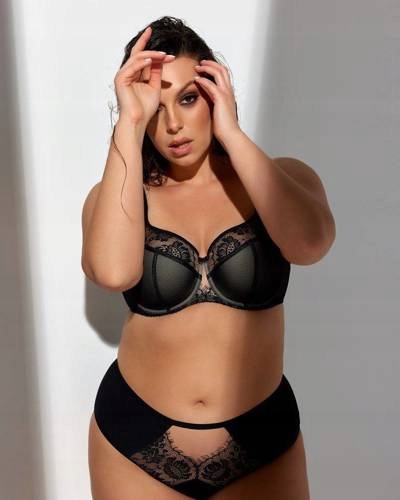 Gorsenia polovyztužená podprsenka černá velikost 80F