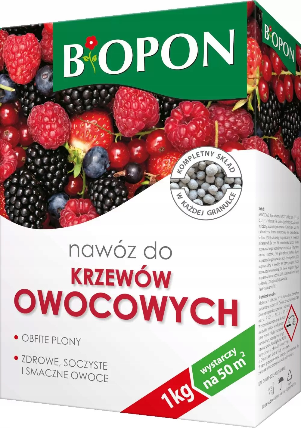 

Biopon 1kg Nawóz do krzewów owocowych obfite plony