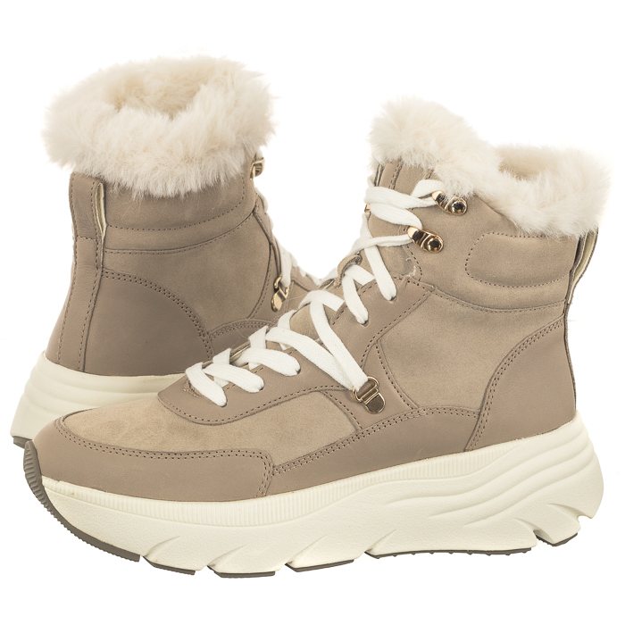 Buty Botki Dziecięce Geox D Diamanta Sand Beżowe
