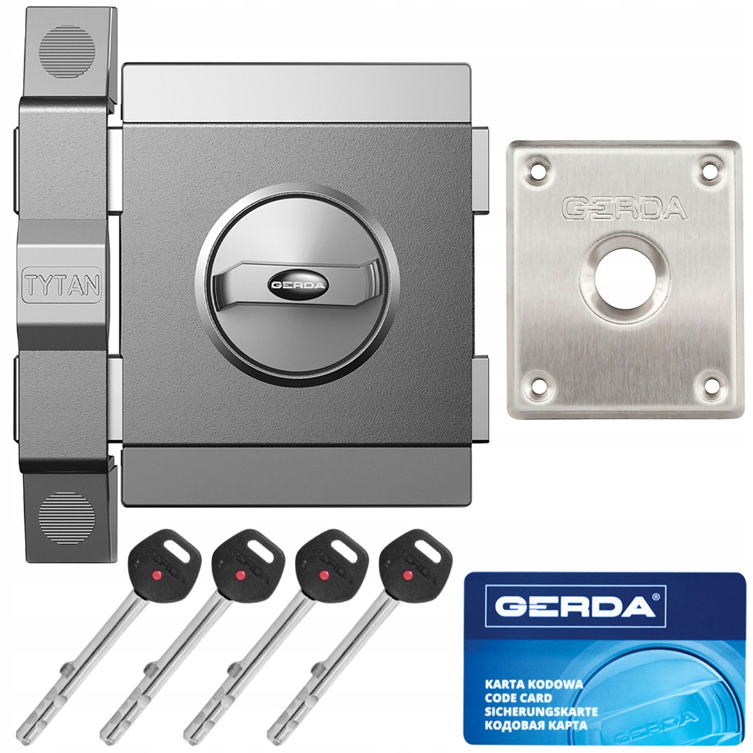 Zámok Gerda Tytan Zx grafit pravý GT8 dlhý kl85 mm