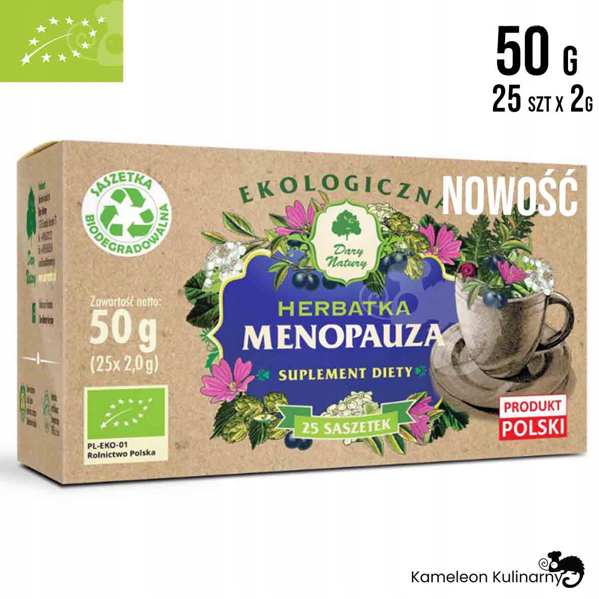 MENOPAUZA herbatka suplement diety EKO Bio 50g EAN 5903246868517