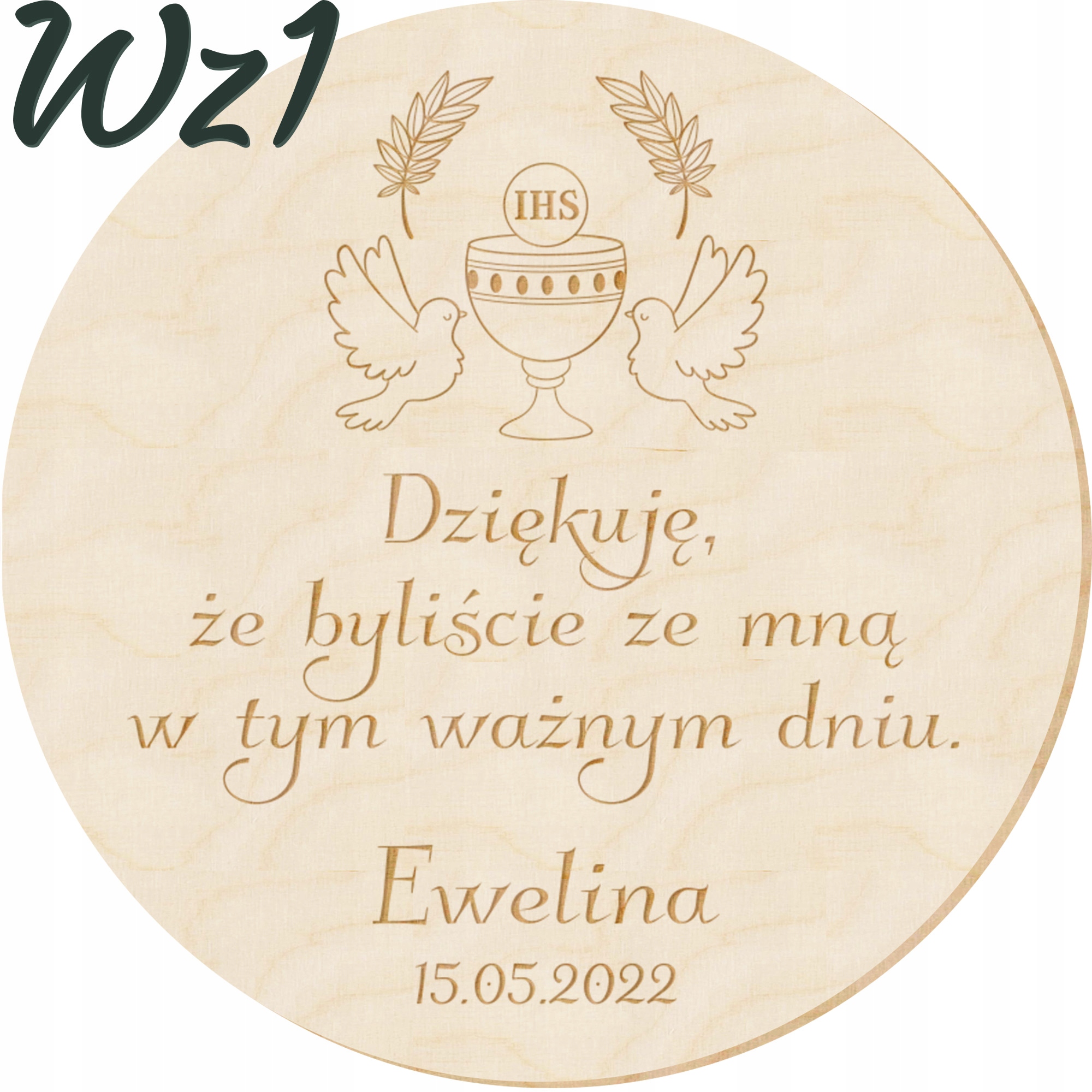 10x PODZIĘKOWANIA MAGNES KOMUNIA CHRZEST GRAWER Y2 Przeznaczenie dla gości