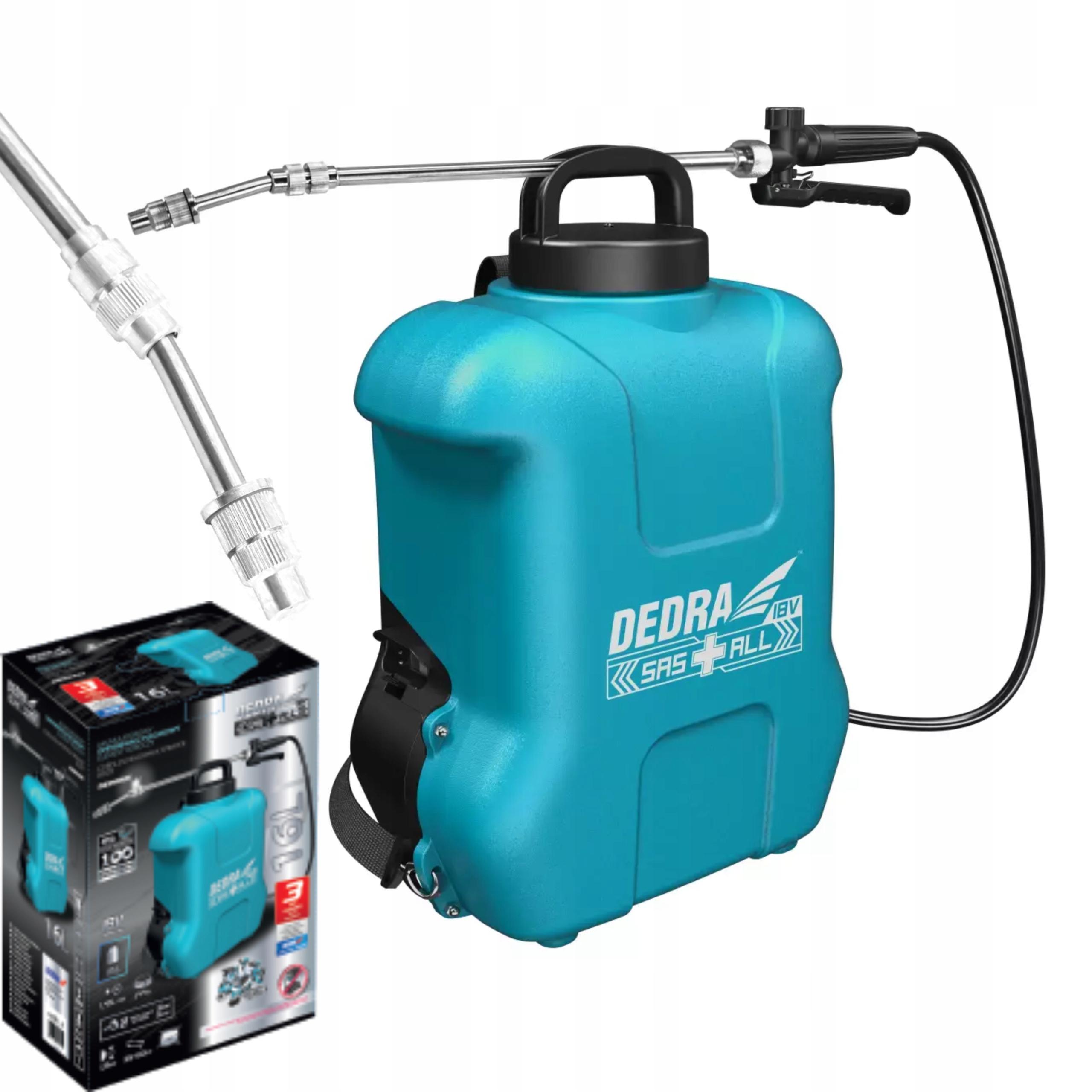 Opryskiwacz akumulatorowe Dedra 18V, zbiornik 16L DED6981